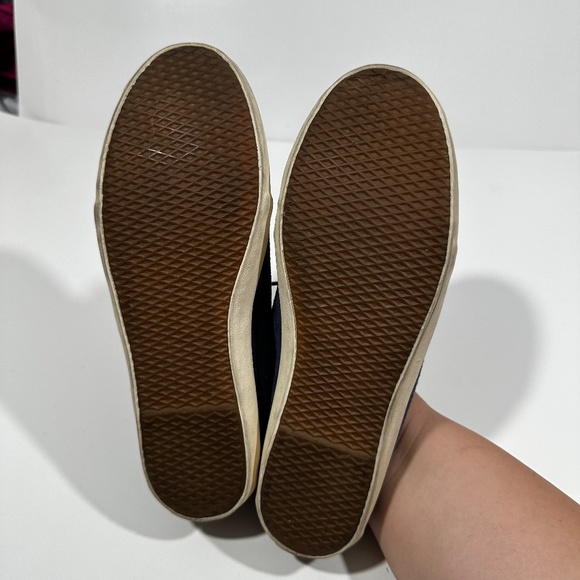 Vans [ Womens 8 US ] Suede Flat Slip on Shoes in‎ Blue and Brown lace ups - Picture 5 of 10